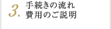 手続きの流れ・費用のご説明